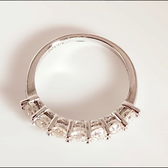 Half eternity moissanite band - Picture 8 of 8